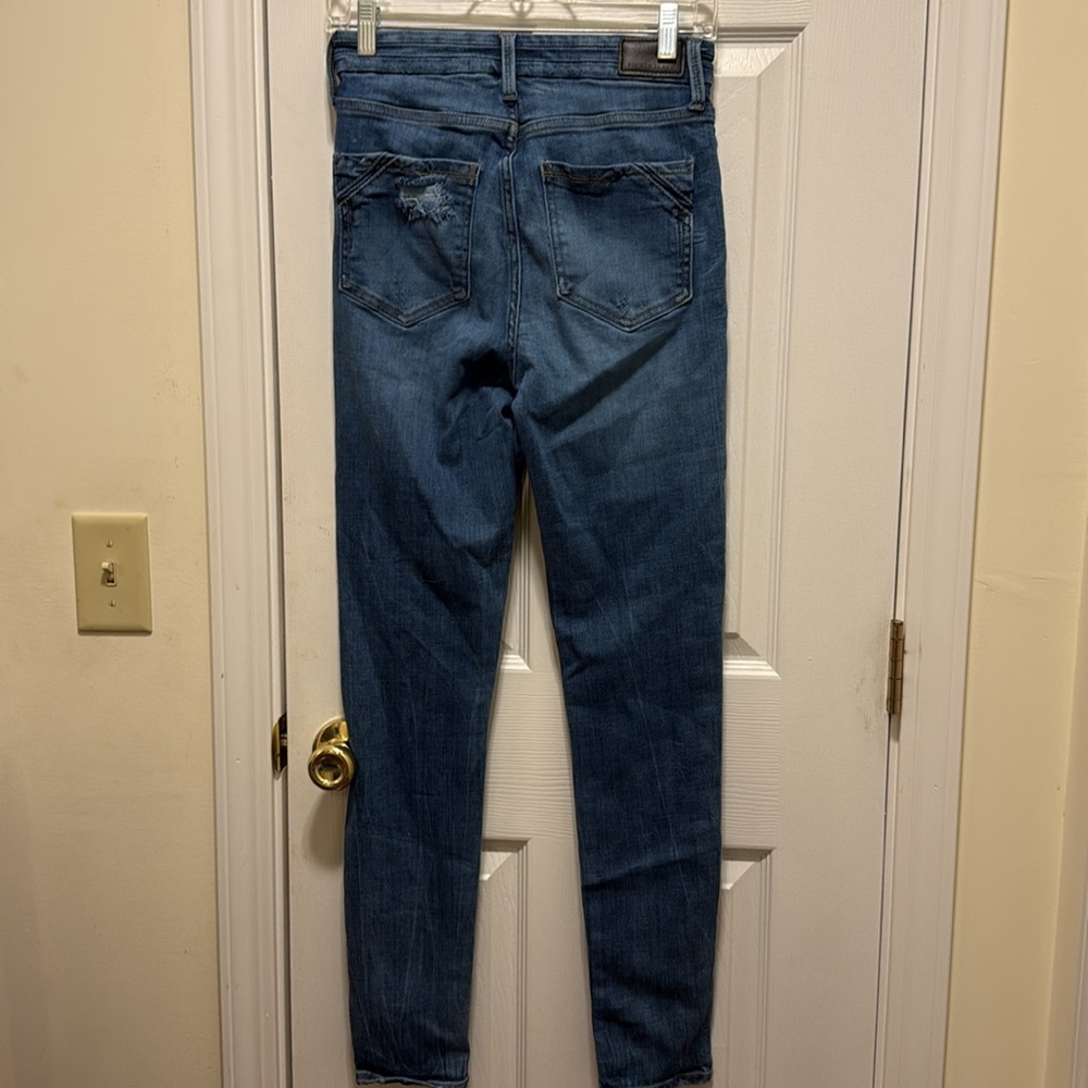 Women's Buckle Black Skinny Blue Jeans 27x30 - Picture 6 of 12